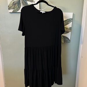 Elegant Black Midi Dress